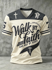 Men's Walk By Faith V-neck T-shirt