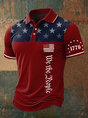 Men's We The People 1776 Independence Day Casual Polo