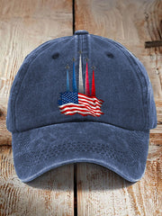 Unisex Independence Day American Flag Jet Planes Print Hat