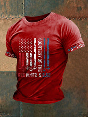Men's Courtesy Of The Red White And Blue short sleeves t-shirt