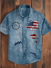 Men's Independence Day We The People 1776 Short Sleeve Shirt
