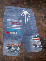 Men's Courtesy Of The Red White And Blue  shorts