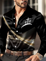 Men's Faith Cross Printed Casual Shirt