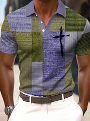 Men's Faith Cross Printed Casual Top