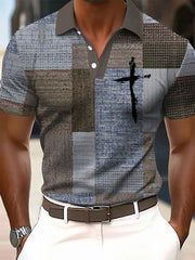 Men's Faith Cross Printed Casual Top
