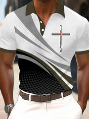 Men's Faith Cross Printed Casual Top
