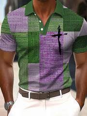 Men's Faith Cross Printed Casual Top