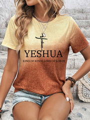 Women's Yeshua Printed Casual T-Shirt