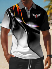 Men's Faith Cross Casual Business Short Sleeve Shirt