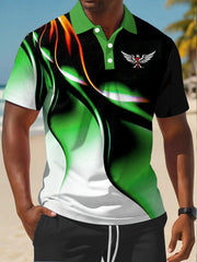 Men's Faith Cross Casual Business Short Sleeve Shirt