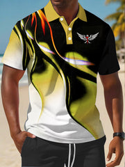 Men's Faith Cross Casual Business Short Sleeve Shirt