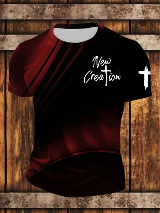 Men's New Creation Short Sleeves T-shirt