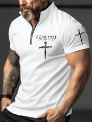 Men's  Fear Not Isaiah 41:10 Cross Faith Top