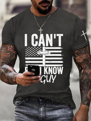 Men's I Can't But I Know A Guy Printed Casual T-Shirt