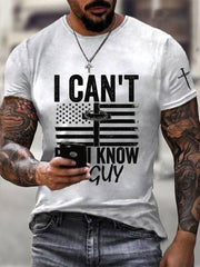 Men's I Can't But I Know A Guy Printed Casual T-Shirt