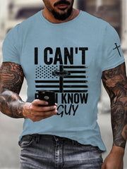 Men's I Can't But I Know A Guy Printed Casual T-Shirt