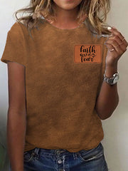 Women's Faith Over Fear Short-sleeved T-shirt