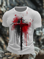 Men's Bloody Cross Short Sleeves T-shirt