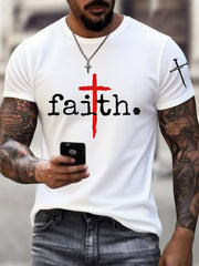 Men's Faith Cross Casual Tee