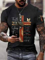 Men's Faith Over Fear Cross Short Sleeve T-shirt