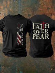 Men's Faith Over Fear Cross Short Sleeve T-shirt