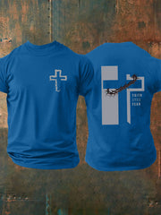 Men's Faith Over Fear Cross Short Sleeve T-shirt