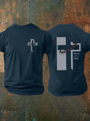 Men's Faith Over Fear Cross Short Sleeve T-shirt