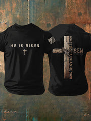 Men's He Is Risen Short Sleeves T-shirt