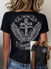Women's I'm Not That Perfect Christian I'm The One That Knows I Need Jesus Short Sleeve T-Shirt