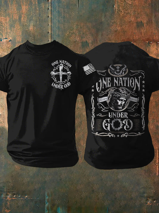 Men's One Nation Under God Short-sleeved T-shirt