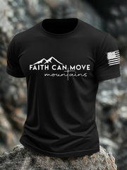 Men's Faith Can Move Mountains Short-sleeved T-shirt