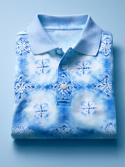 Men's Tie-dye Cross Business Shirt Short Sleeve Shirt