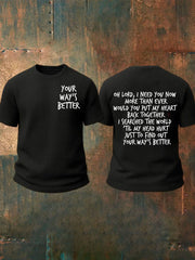 Men's Your Way's Better Waffle Short Sleeves T-shirt