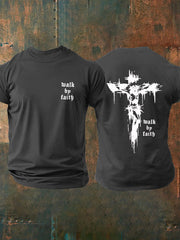 Men's Walk By Faith Print Short-Sleeved T-Shirt