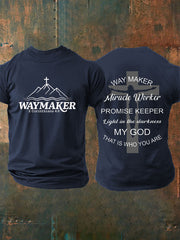 Men's Faith Waymaker Print Short-Sleeved T-Shirt