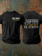 Men's Be Men Faith Short-sleeved T-shirt