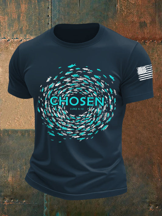 Men's Chosen Luke 5:10 Short-sleeved T-shirt