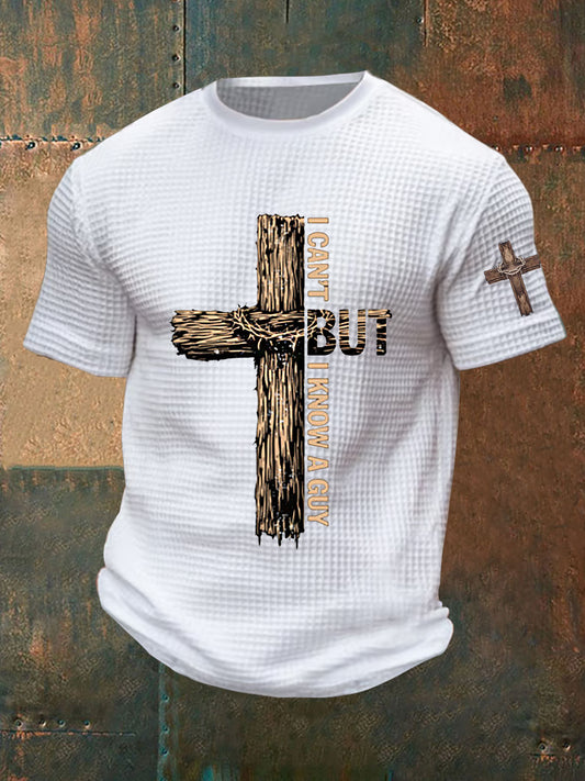 Men's I Can't But I Know A Guy Waffle Short Sleeve Top