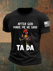 Men's After God Made me He Said Ta Da Short-sleeved T-shirt