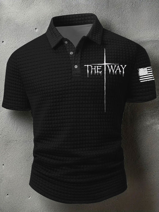 Men's The Way Cross Waffle Short Sleeve Shirt