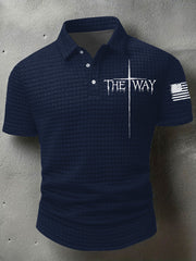 Men's The Way Cross Waffle Short Sleeve Shirt