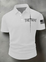 Men's The Way Cross Waffle Short Sleeve Shirt