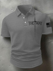 Men's The Way Cross Waffle Short Sleeve Shirt