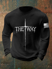 Men's The Way Cross Waffle Long-sleeved T-shirt