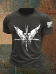 Men's Angels At The Cross Gothic Christian Short-sleeved T-shirt