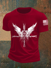 Men's Angels At The Cross Gothic Christian Short-sleeved T-shirt