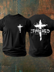 Men's It Is Finished Cross Print T-shirt