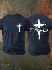 Men's It Is Finished Cross Print T-shirt