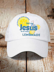Unisex Life Gave Me Some Lemons But My Jesus He Be Makin' Lemonade Print Hat