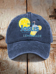Unisex Life Gave Me Some Lemons But My Jesus He Be Makin' Lemonade Print Hat